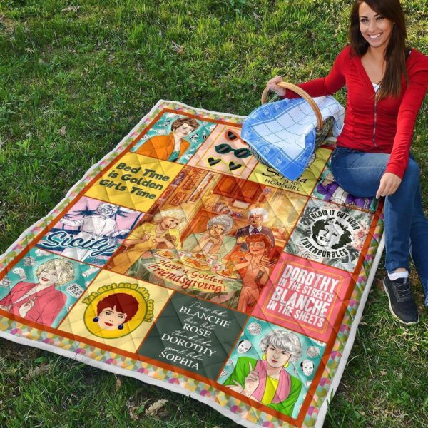 the golden girls quilt blanket bedding decor idea boe9s