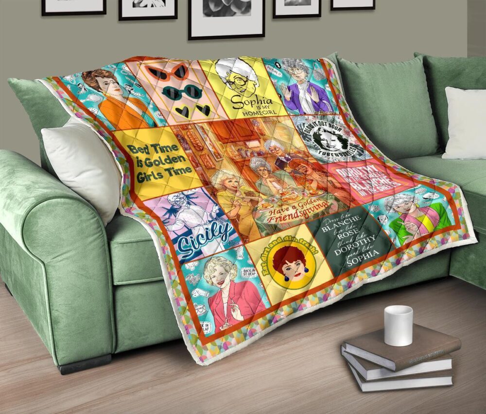 The Golden Girls Quilt Blanket Bedding Decor Idea