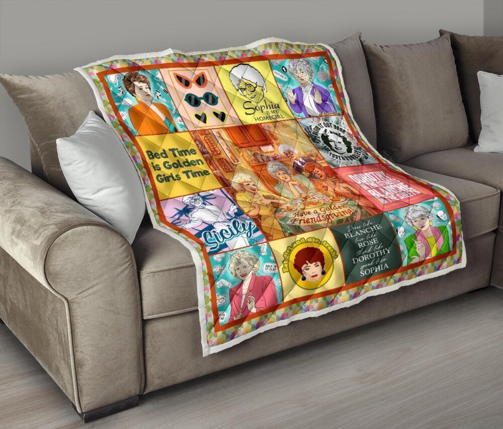 The Golden Girls Quilt Blanket Bedding Decor Idea