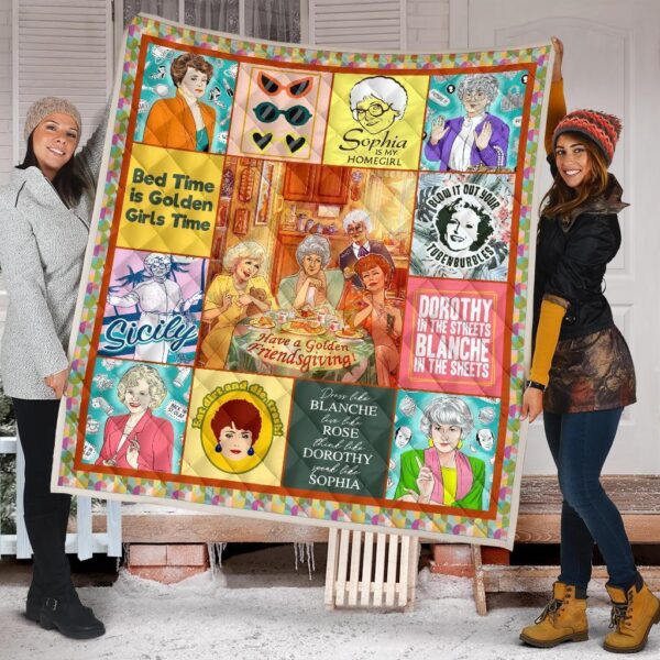 the golden girls quilt blanket bedding decor idea htofy