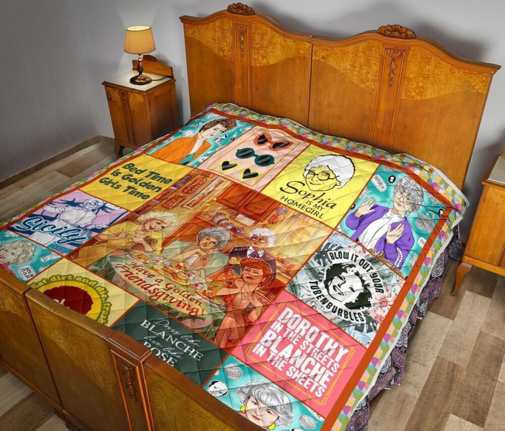 The Golden Girls Quilt Blanket Bedding Decor Idea