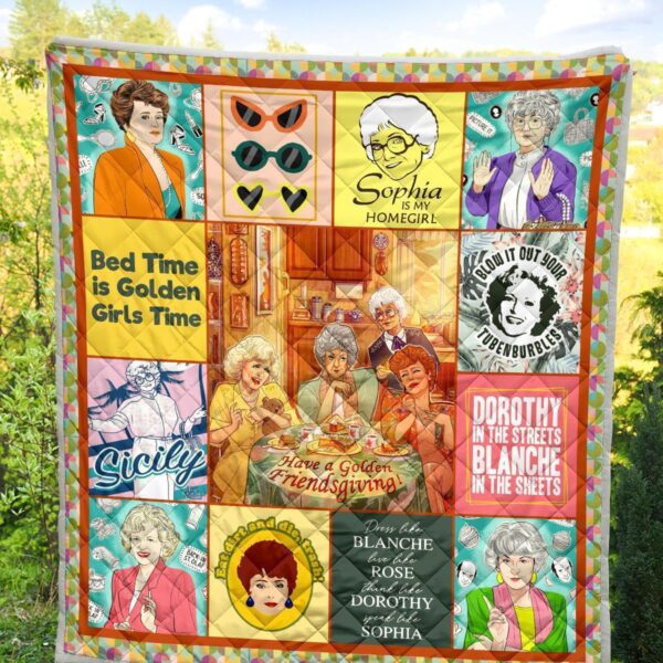 the golden girls quilt blanket bedding decor idea lpnnp