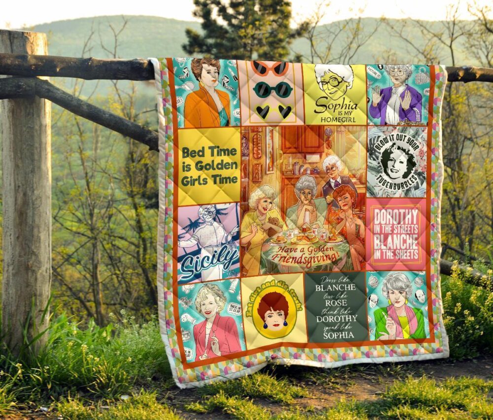 The Golden Girls Quilt Blanket Bedding Decor Idea