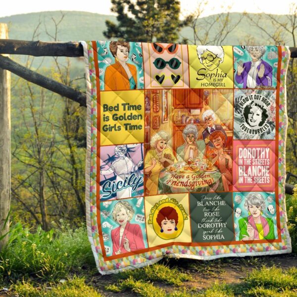 the golden girls quilt blanket bedding decor idea rd89h