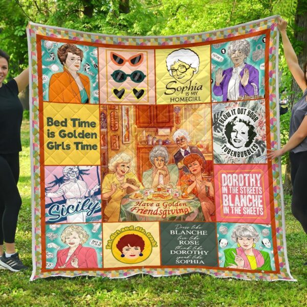 The Golden Girls Quilt Blanket Bedding Decor Idea