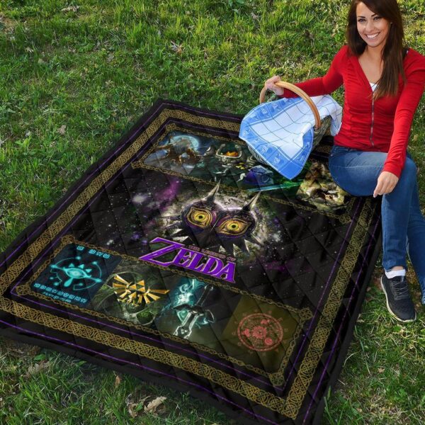 the legend of zelda majoras mask quilt blanket gift idea h1uak