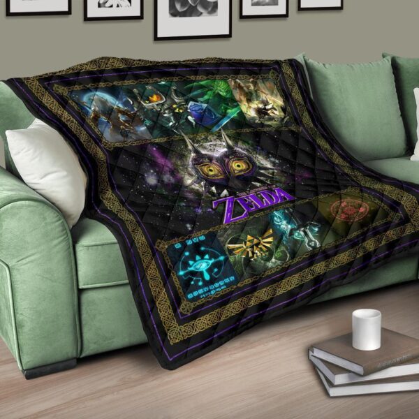 the legend of zelda majoras mask quilt blanket gift idea rbpjr