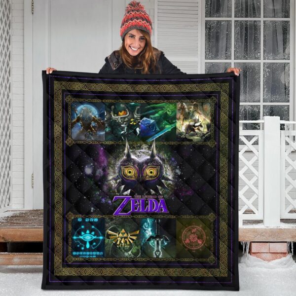 the legend of zelda majoras mask quilt blanket gift idea tslfh