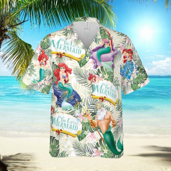 the little mermaid custom hawaii shirt ariel hawaii shirt ariel and friends button up shirts xhgzn