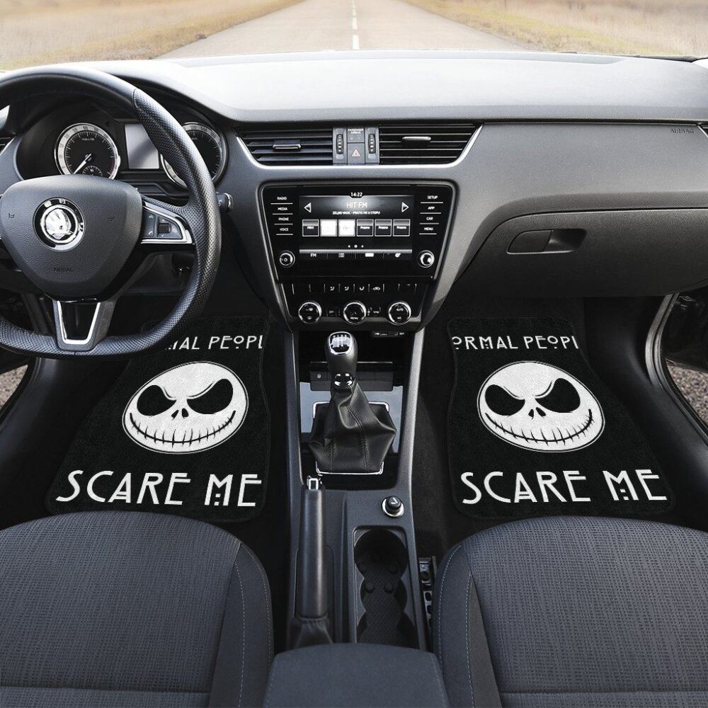 The Nightmare Before Christmas Car Floor Mats | Normal People Scare Me Car Mats NBCFM10