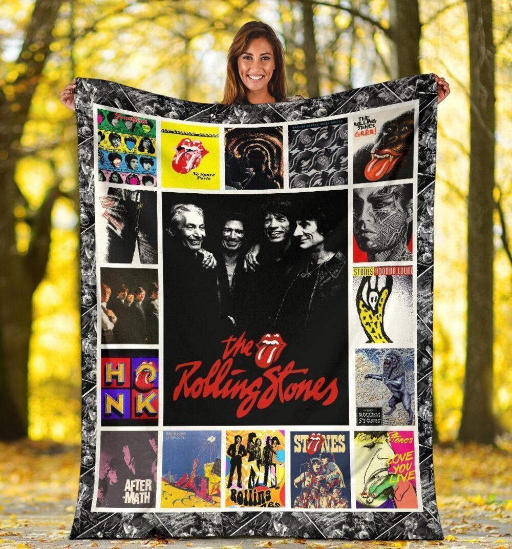 The Rolling Stones Fleece Blanket Music Fan Gift Idea