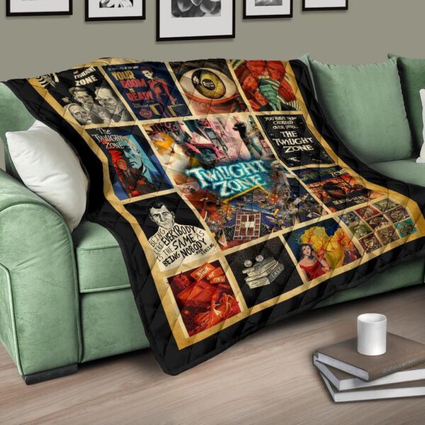 the twilight zone quilt blanket tv show fan gift idea 4c2wq