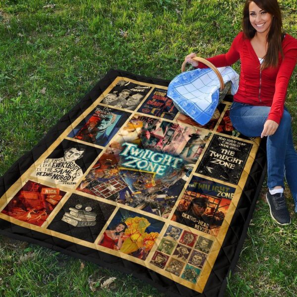 the twilight zone quilt blanket tv show fan gift idea 4sqwk