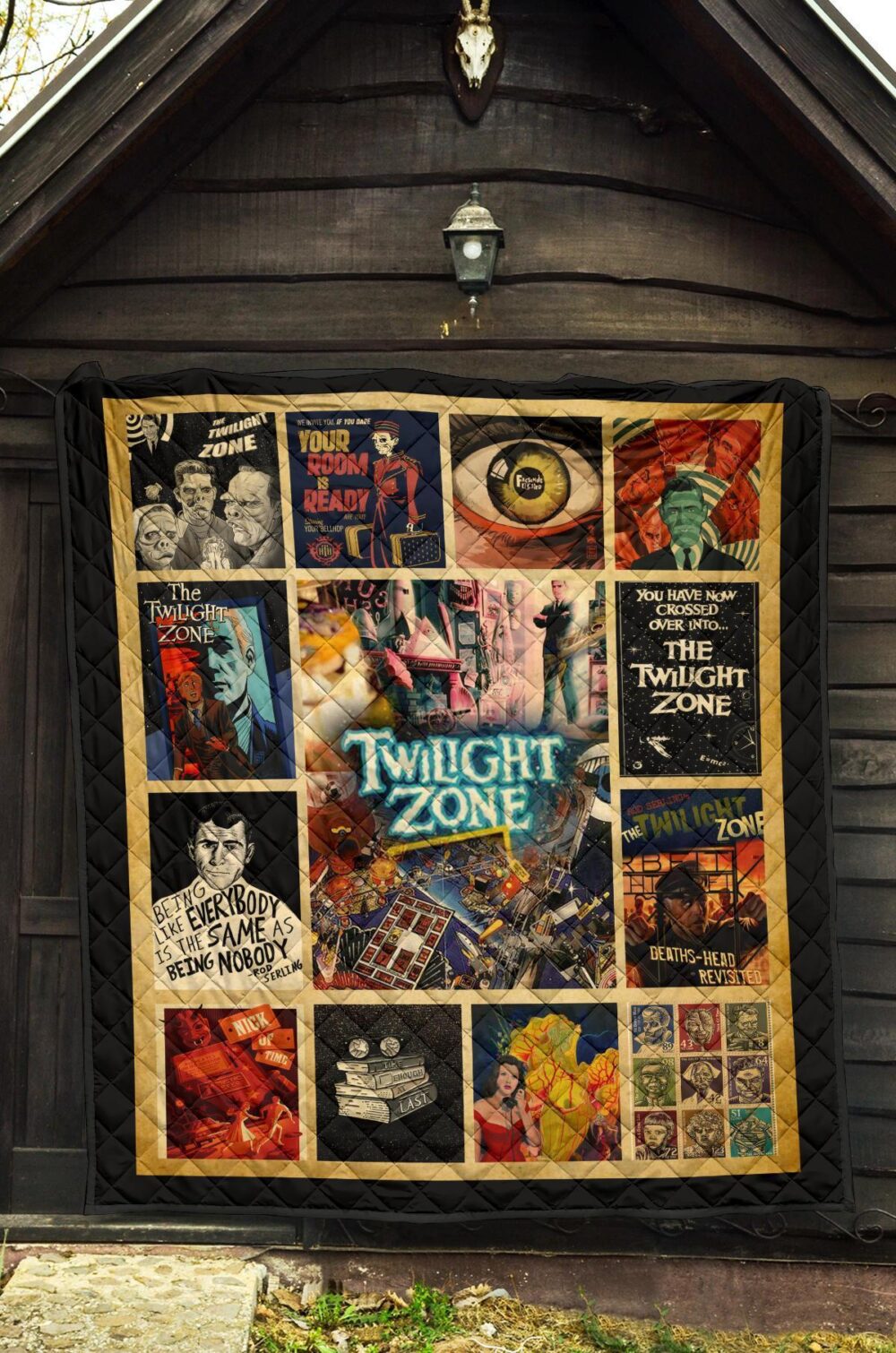 The Twilight Zone Quilt Blanket TV Show Fan Gift Idea