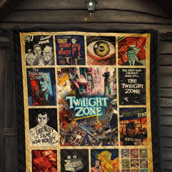 the twilight zone quilt blanket tv show fan gift idea gd0ni