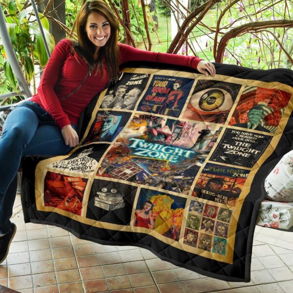 the twilight zone quilt blanket tv show fan gift idea u8njs