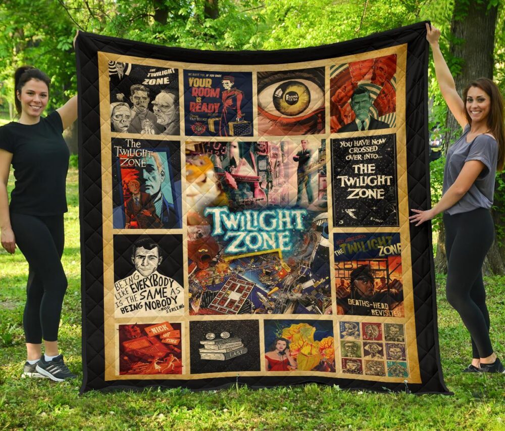 The Twilight Zone Quilt Blanket TV Show Fan Gift Idea