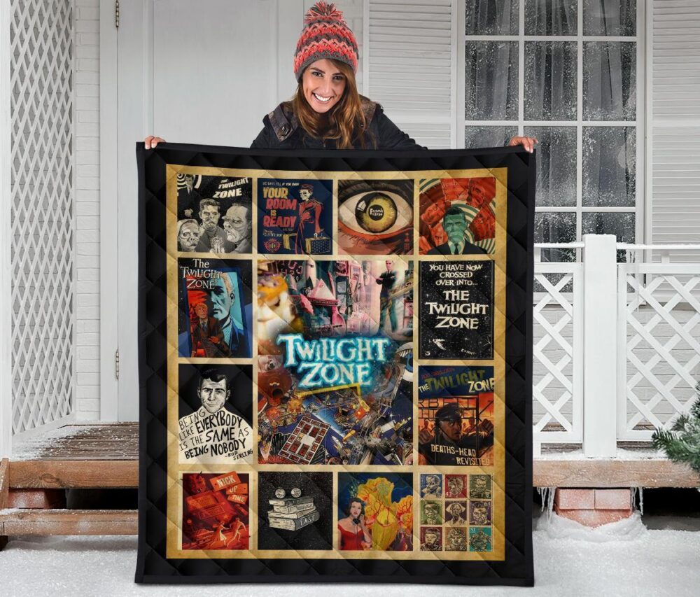 The Twilight Zone Quilt Blanket TV Show Fan Gift Idea