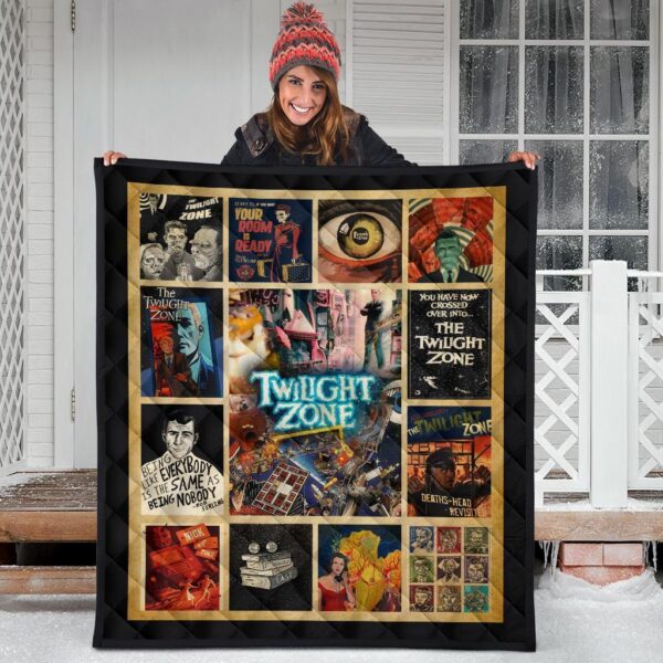 the twilight zone quilt blanket tv show fan gift idea z3xca