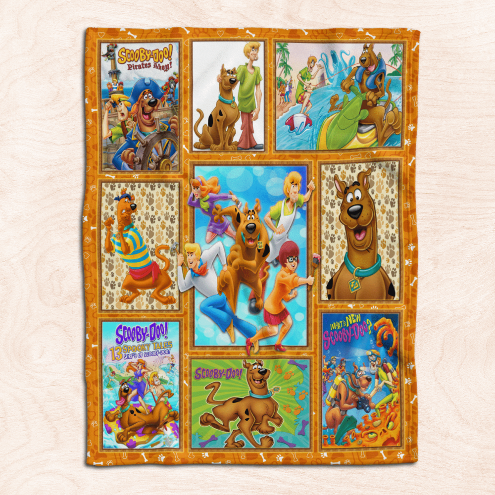 The Wonderful World Of Scooby Doo Fleece Blanket For Bedding Decor