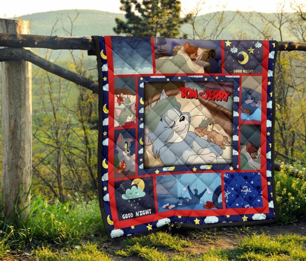 Tom And Jerry Quilt Blanket Funny Cartoon Fan Gift