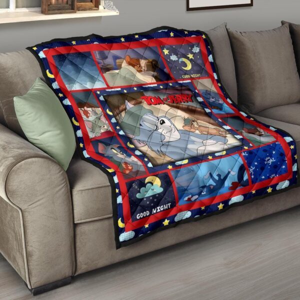 tom and jerry quilt blanket funny cartoon fan gift 8bard