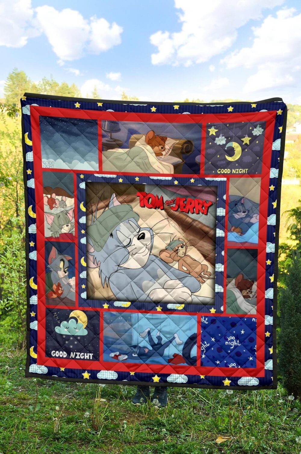 Tom And Jerry Quilt Blanket Funny Cartoon Fan Gift