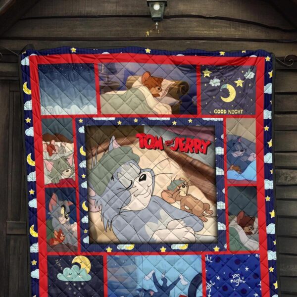 tom and jerry quilt blanket funny cartoon fan gift mwjo7