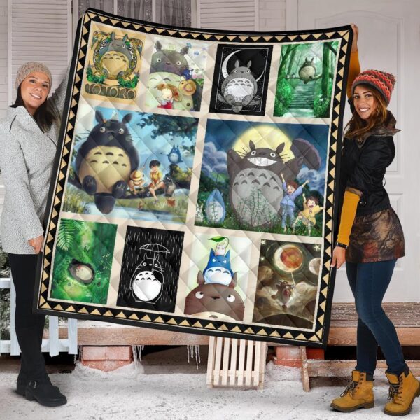 totoro quilt blanket for anime my neighbor totoro fan g7cld