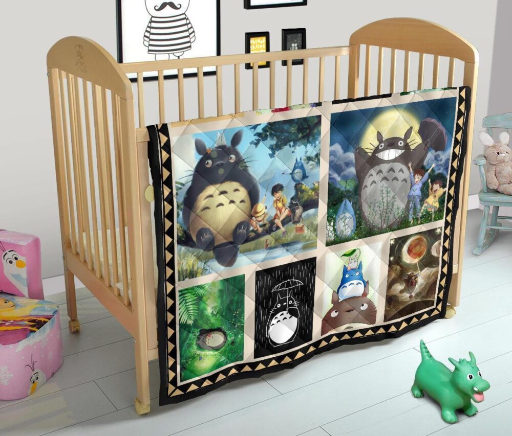 Totoro Quilt Blanket For Anime My Neighbor Totoro Fan