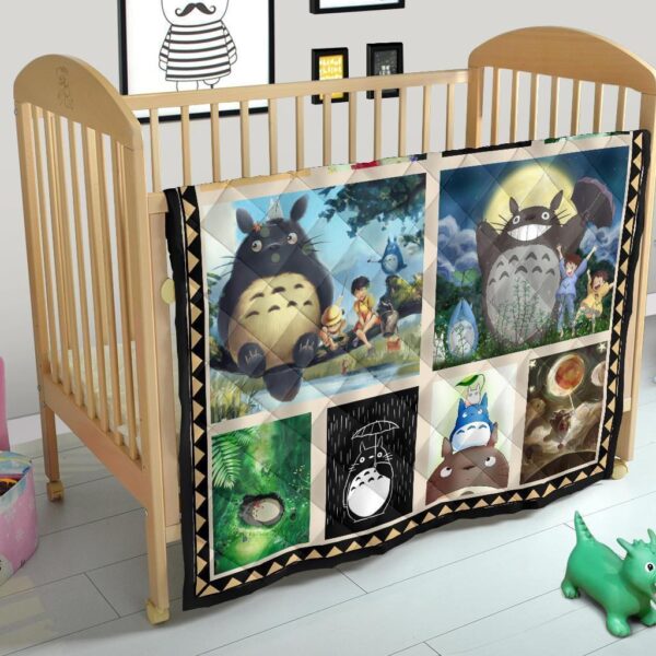 totoro quilt blanket for anime my neighbor totoro fan nre4v