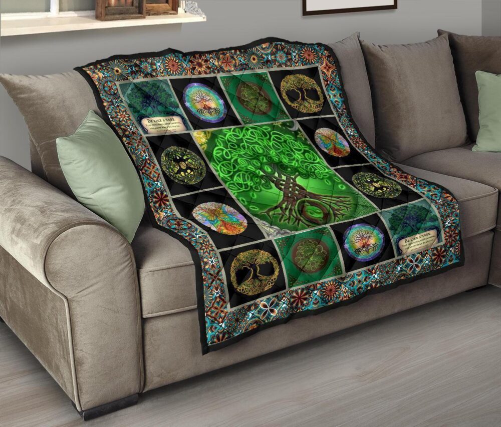 Tree Of Life Quilt Blanket Gift Idea For Earth Lover