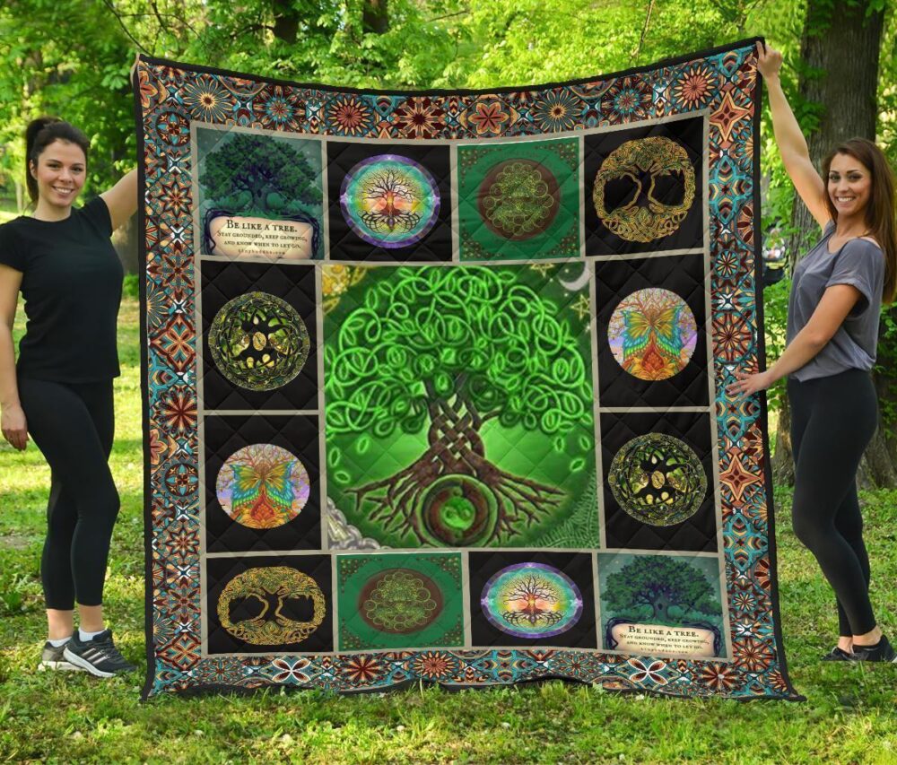 Tree Of Life Quilt Blanket Gift Idea For Earth Lover