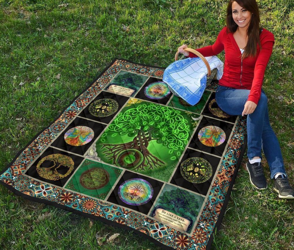 Tree Of Life Quilt Blanket Gift Idea For Earth Lover