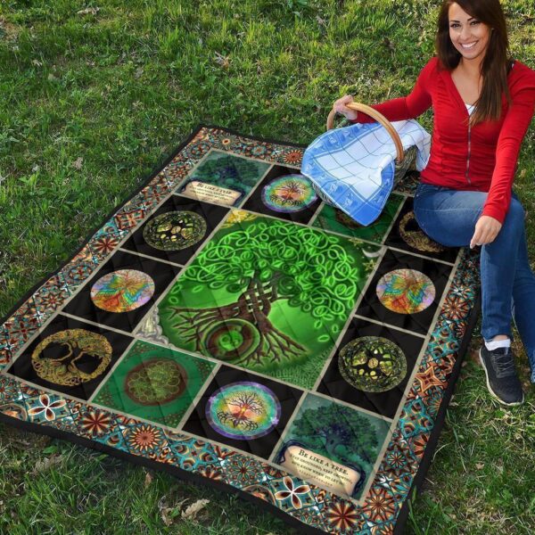 tree of life quilt blanket gift idea for earth lover ml71b