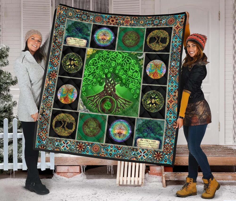 Tree Of Life Quilt Blanket Gift Idea For Earth Lover