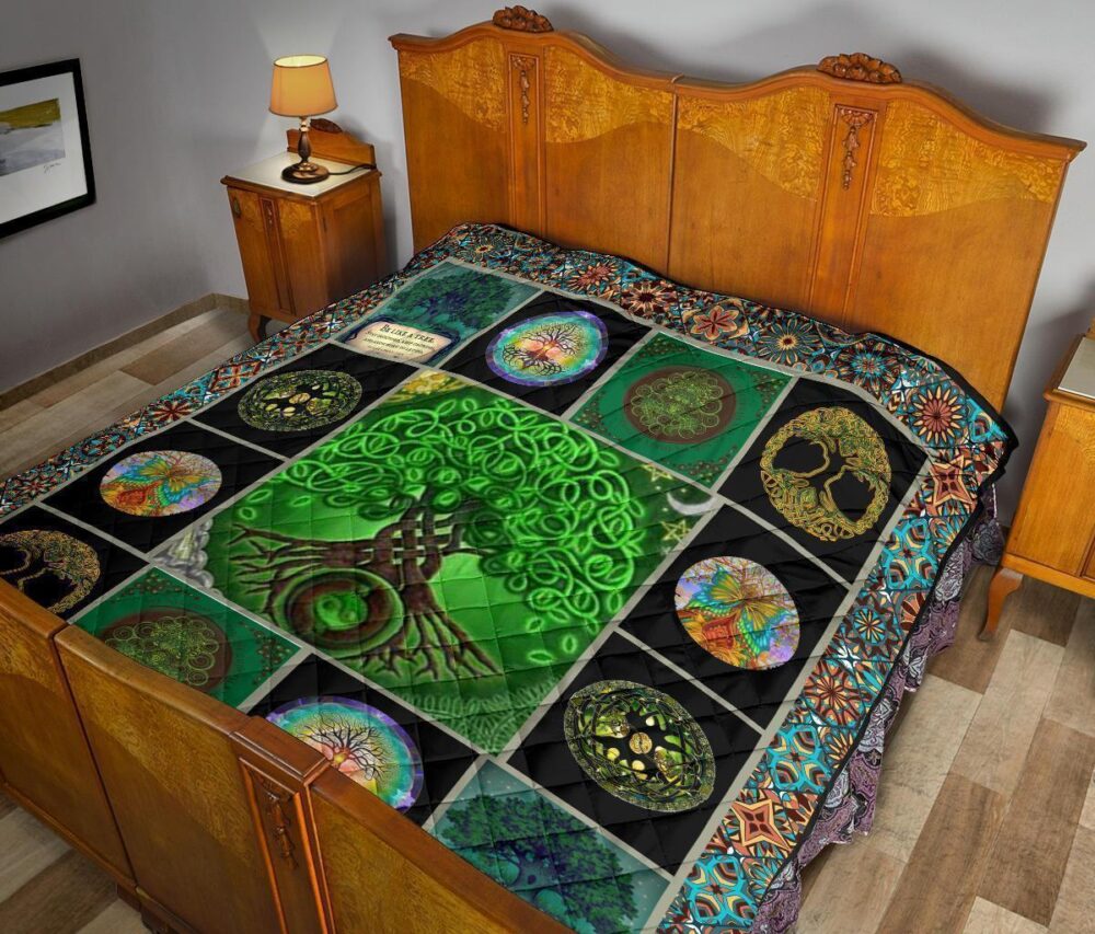 Tree Of Life Quilt Blanket Gift Idea For Earth Lover