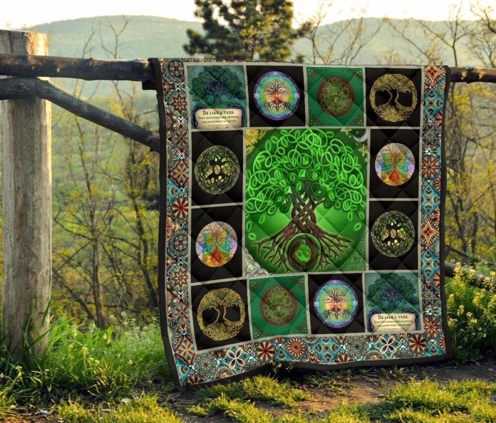 Tree Of Life Quilt Blanket Gift Idea For Earth Lover