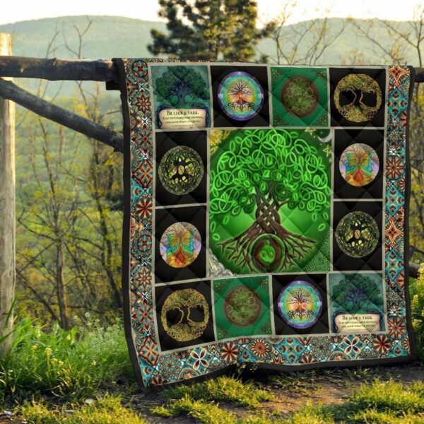 tree of life quilt blanket gift idea for earth lover qo21r