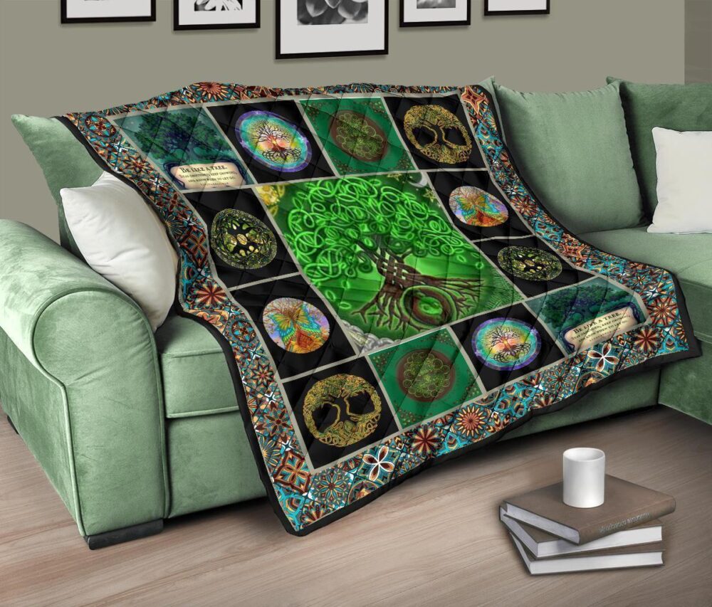 Tree Of Life Quilt Blanket Gift Idea For Earth Lover