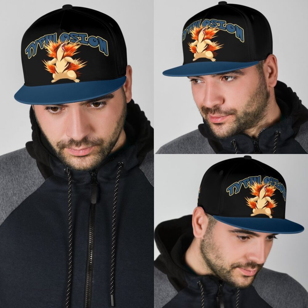 Typhlosion Snapback Hat Anime Fan Gift Idea