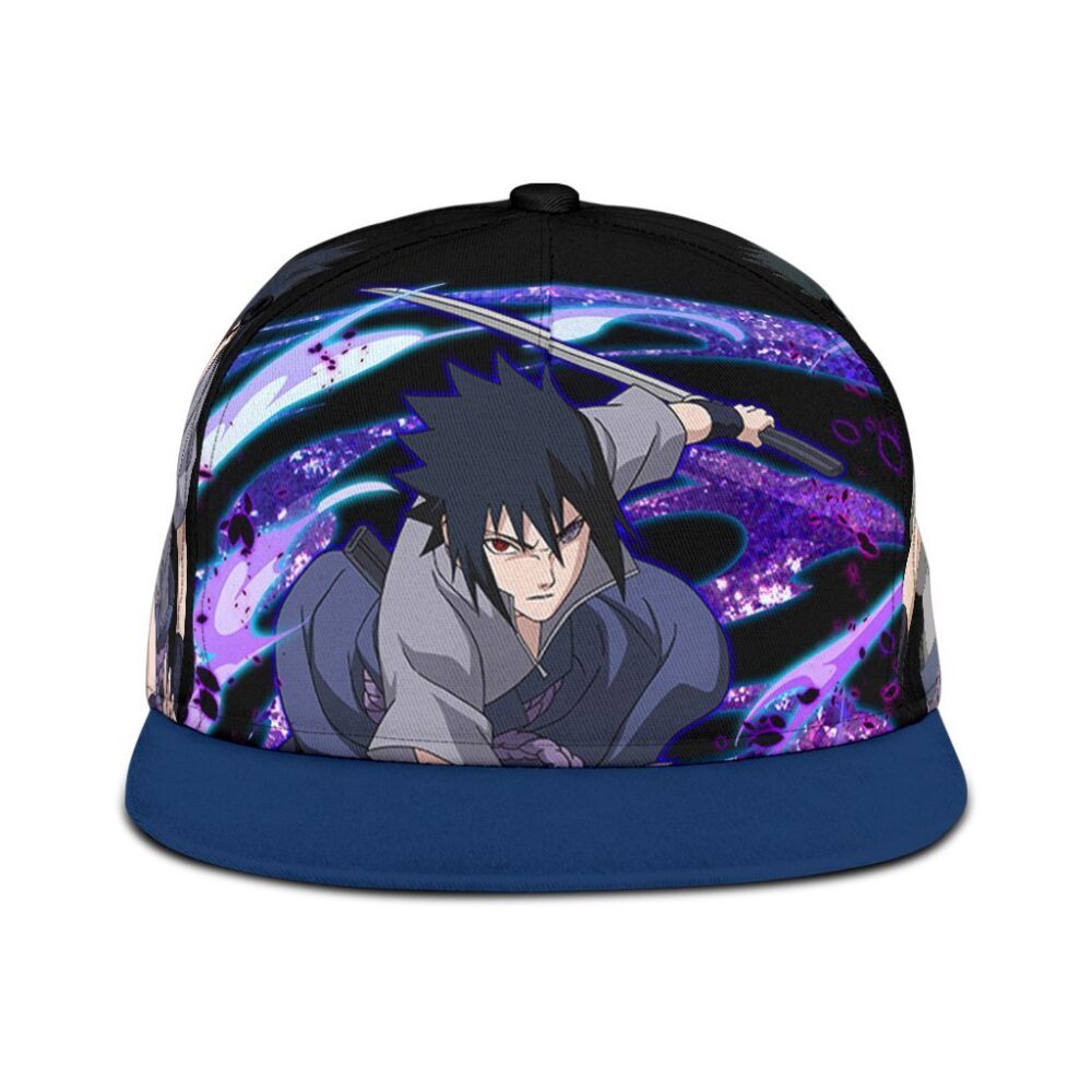 Uchiha Sasuke Snapback Hat Naruto Custom Anime Hat