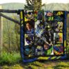valentino rossi quilt blanket for motogp fan gift idea d1zel
