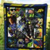 valentino rossi quilt blanket for motogp fan gift idea hogco