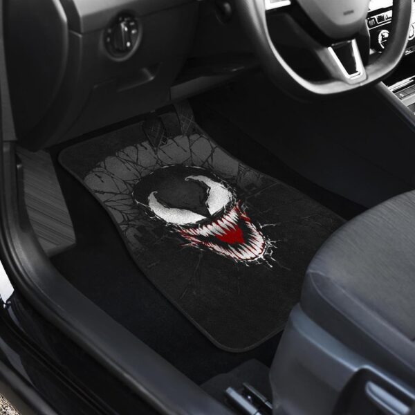 venom draw cartoon black white car floor mats jqawu