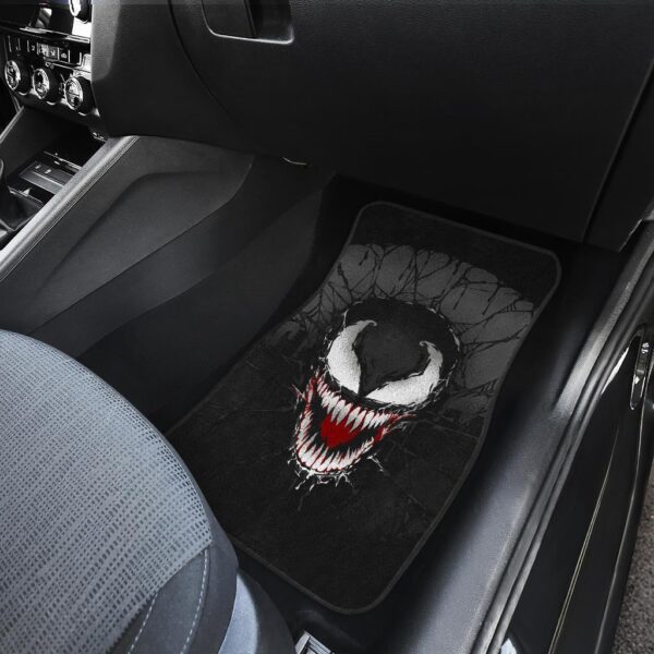 venom draw cartoon black white car floor mats yzs9w