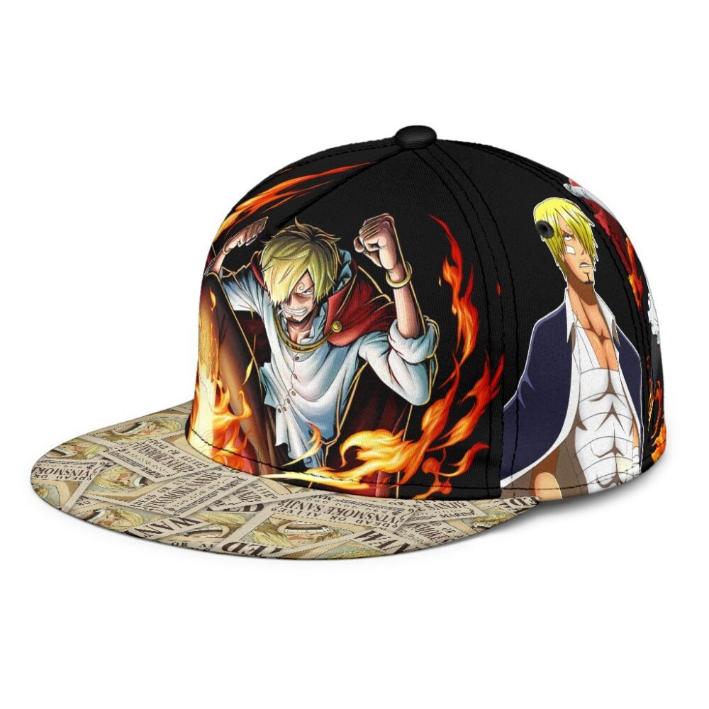 Vinsmoke Sanji Snapback Hat One Piece Anime Fan Gift