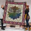 vintage style mandala dragonfly quilt blanket gift idea yaesb