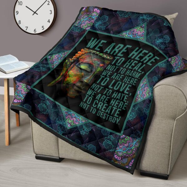 we are here to heal quilt blanket for yoga lover 6oqlk