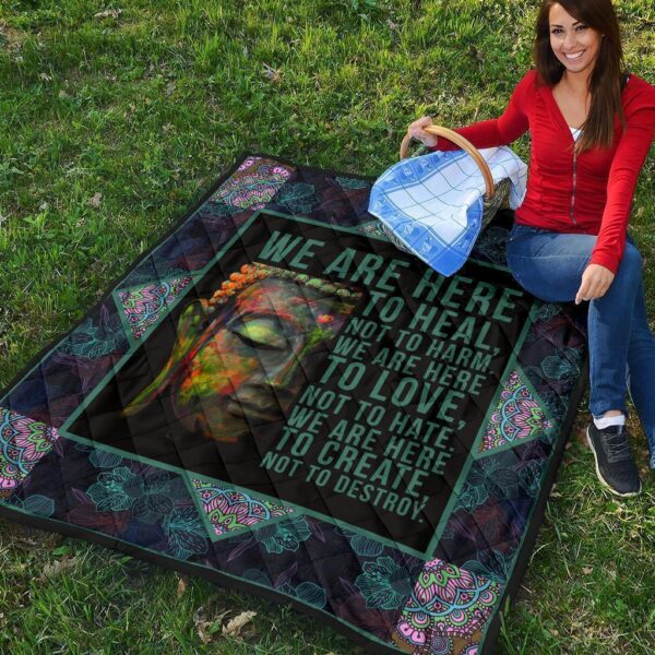 we are here to heal quilt blanket for yoga lover qw6le